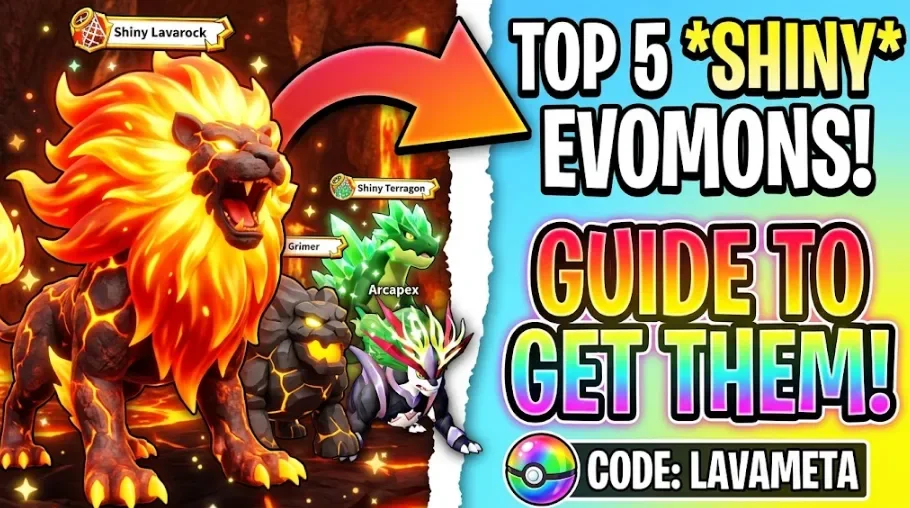 Top 5 Shiny Evomons hunting guide cover art